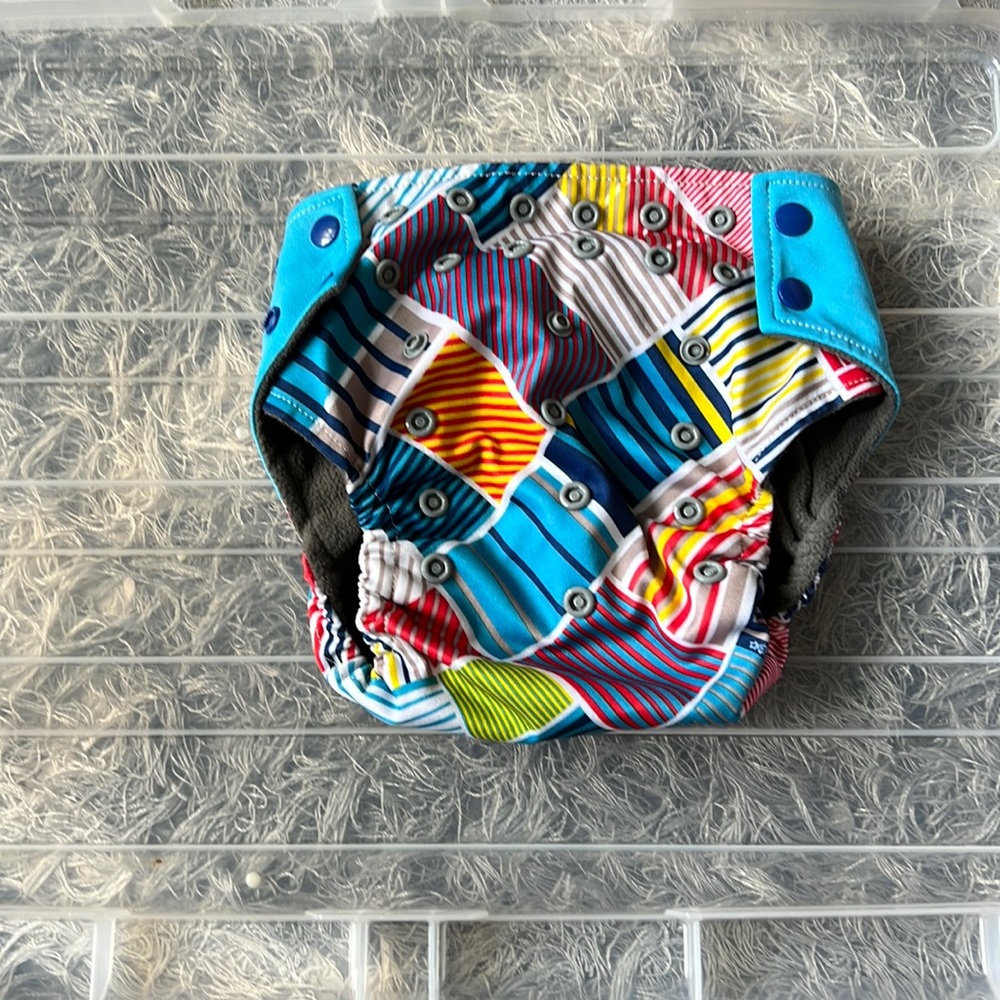 Fancy  reusable, washable diapers with inside pocket